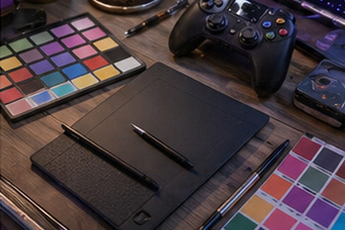 Arte Videojuegos en estilo editorial moderno para inspiración visual en México