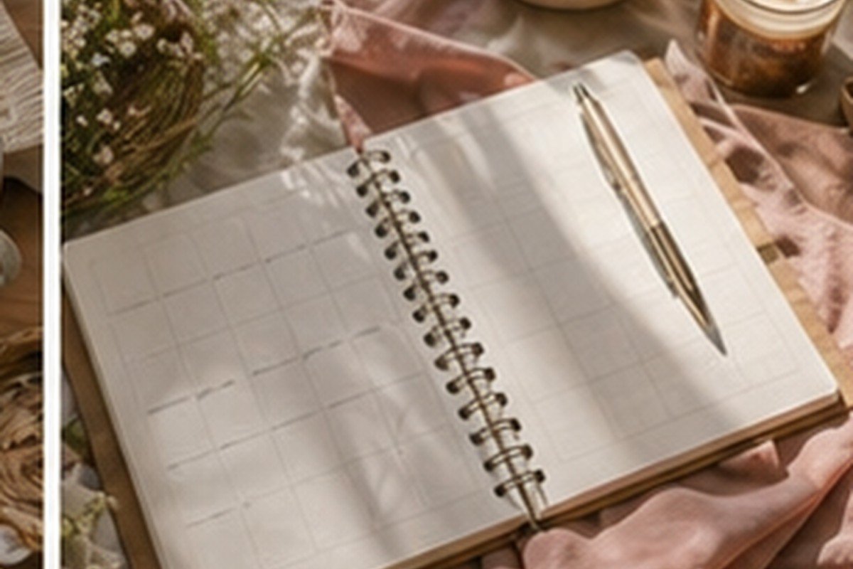 Calendario Abril 2026 en estilo editorial moderno para inspiración visual en México