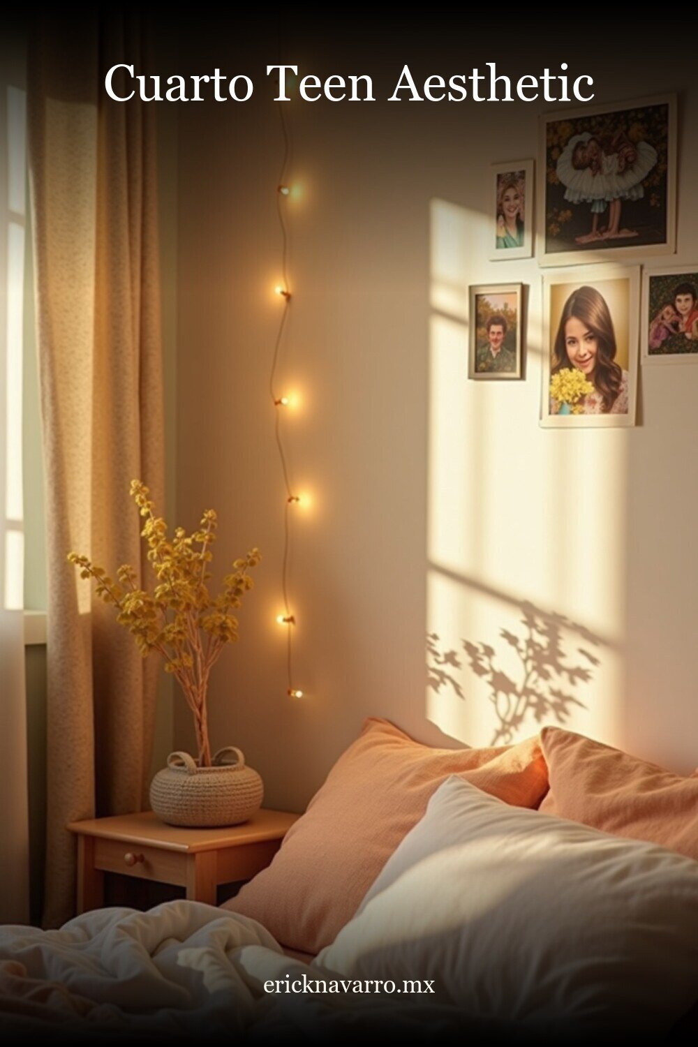 Decoración Cuarto Teen en estilo editorial moderno para inspiración visual en México