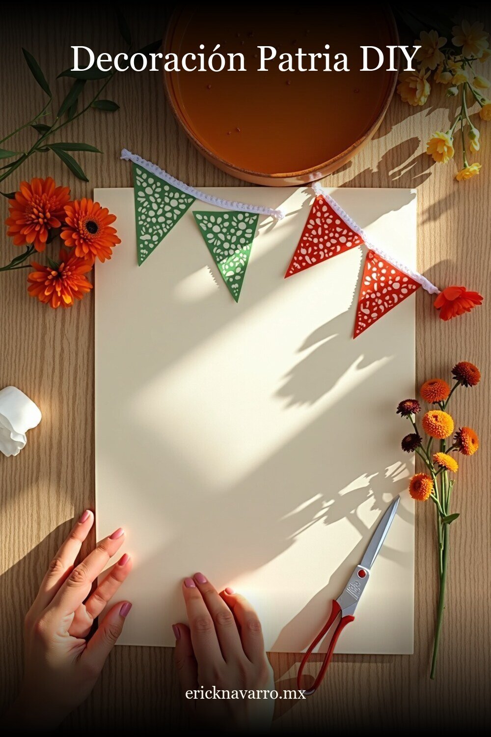 Decoración Fiestas Patrias - imagen pinterest Decoración Fiestas Patrias en estilo editorial moderno para inspiración visual en México
