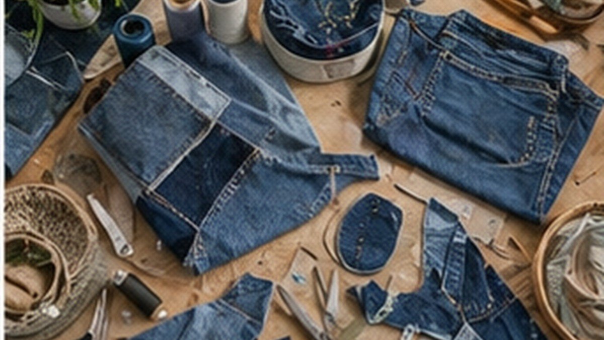 Diy Mezclilla Reciclada visual editorial