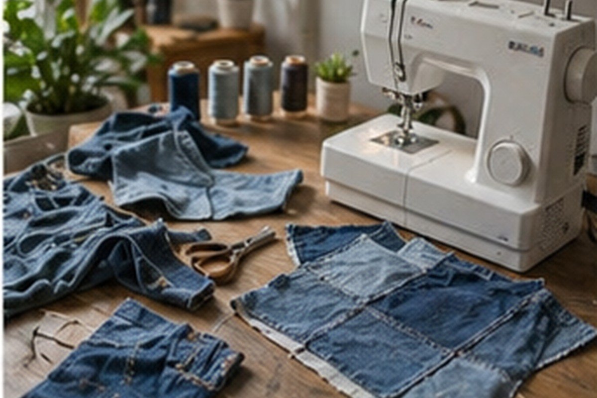 Diy Mezclilla Reciclada en estilo editorial moderno para inspiración visual en México