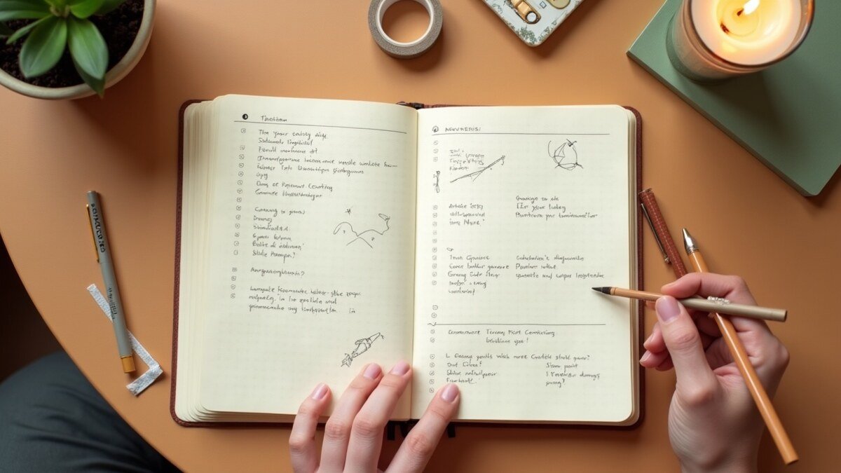 Doodles Bullet Journal visual editorial