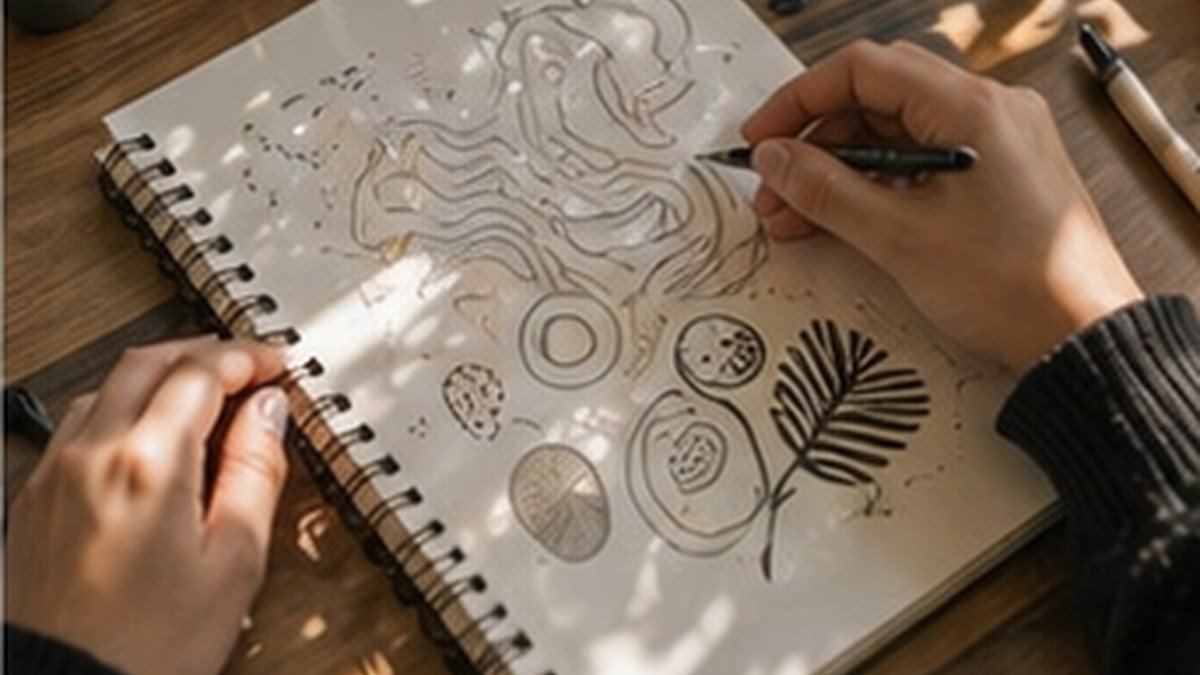 Doodles Ideas en estilo editorial moderno para inspiración visual en México