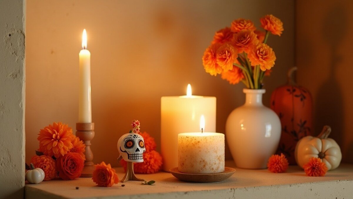 Ofrenda Día de Muertos Moderna visual editorial