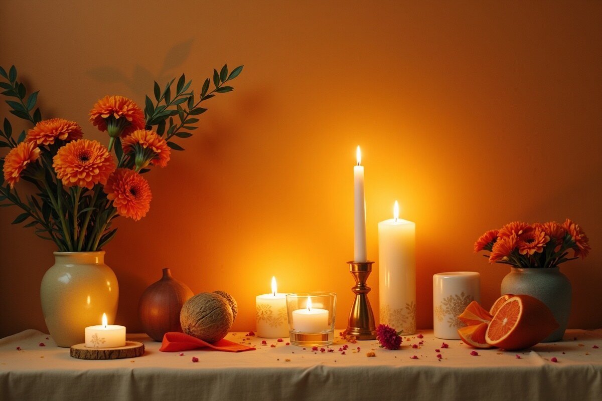 Ofrenda Día de Muertos Moderna en estilo editorial moderno para inspiración visual en México