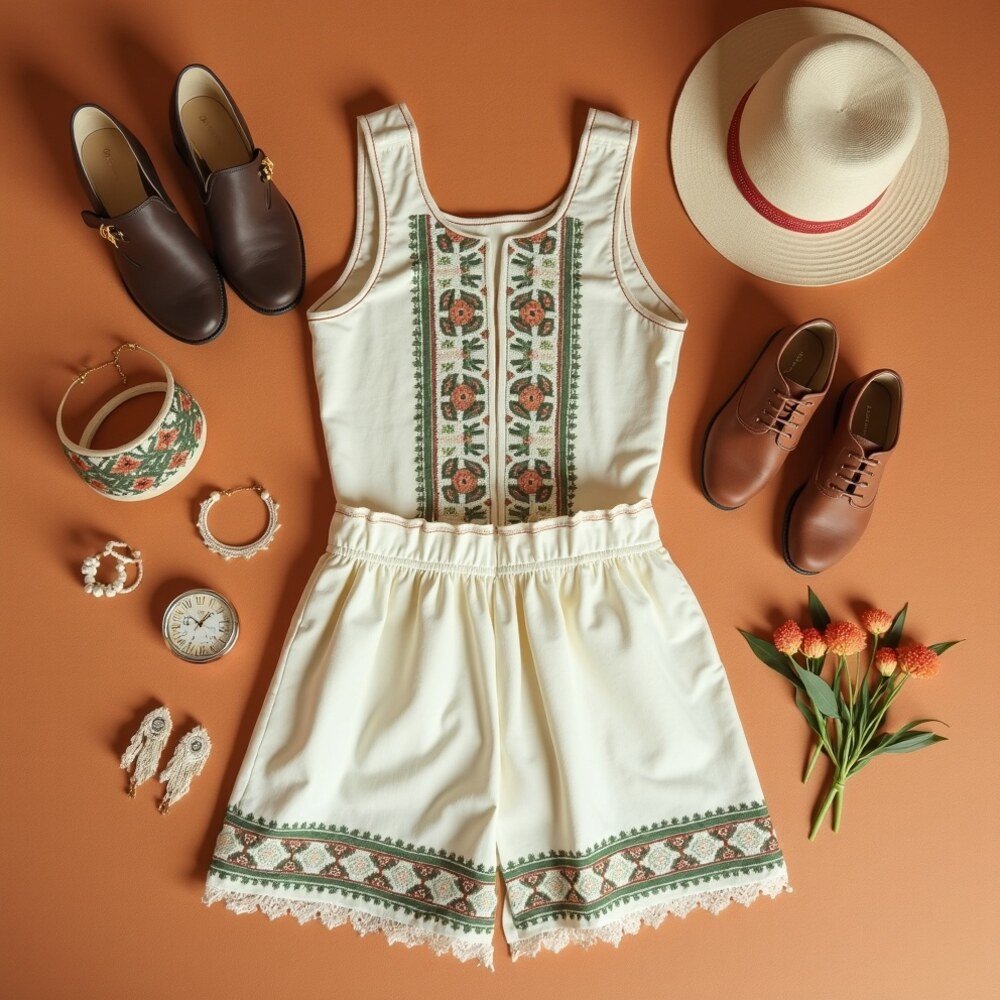 Outfit Fiestas Patrias - imagen cuadrada Outfit Fiestas Patrias en estilo editorial moderno para inspiración visual en México