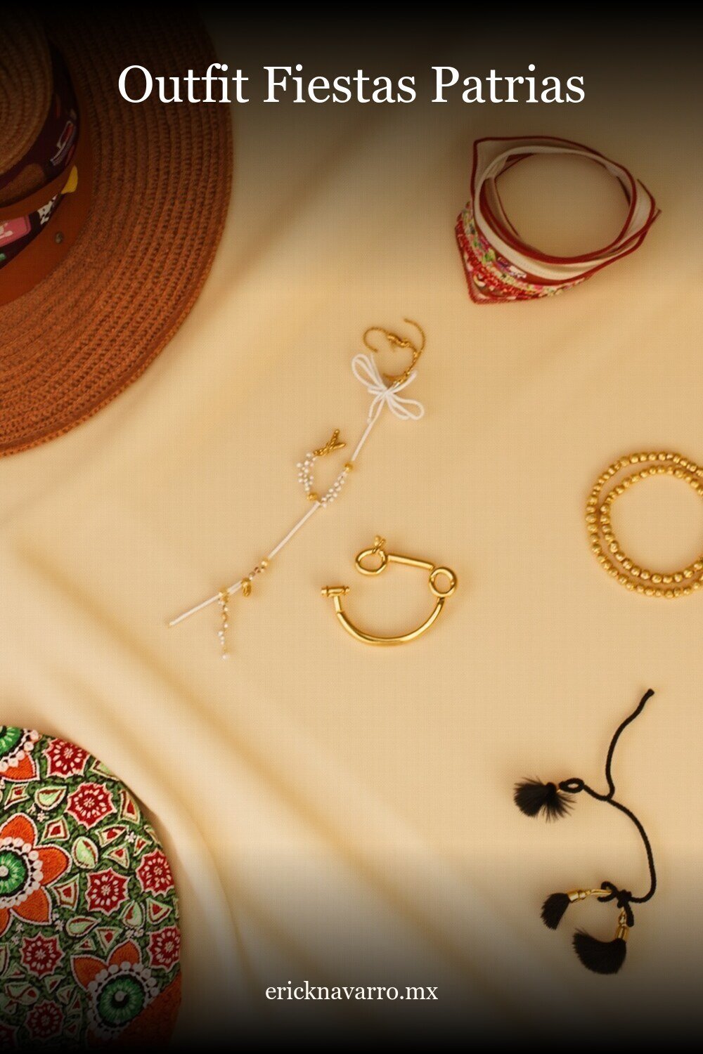 Outfit Fiestas Patrias - imagen pinterest Outfit Fiestas Patrias en estilo editorial moderno para inspiración visual en México