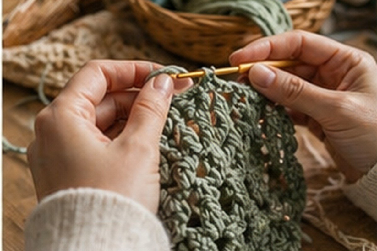 Puntos Ganchillo en estilo editorial moderno para inspiración visual en México