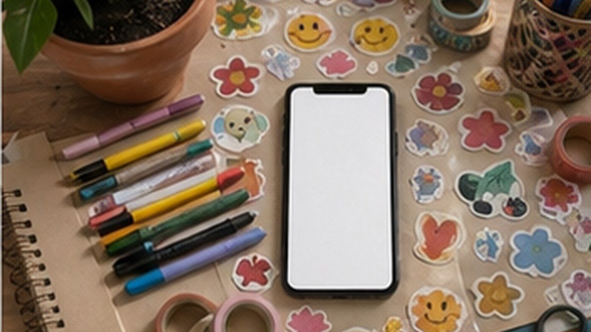 Stickers Tiktok en estilo editorial moderno para inspiración visual en México