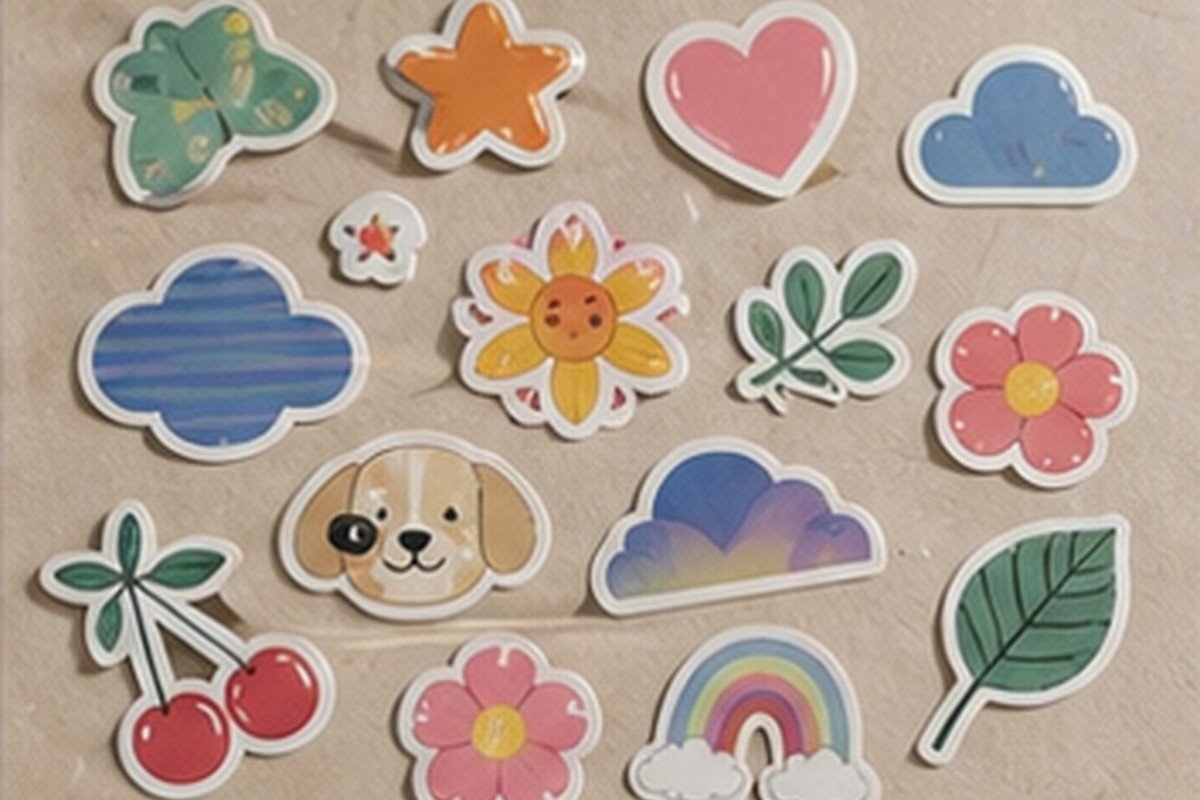 Stickers Tiktok en estilo editorial moderno para inspiración visual en México