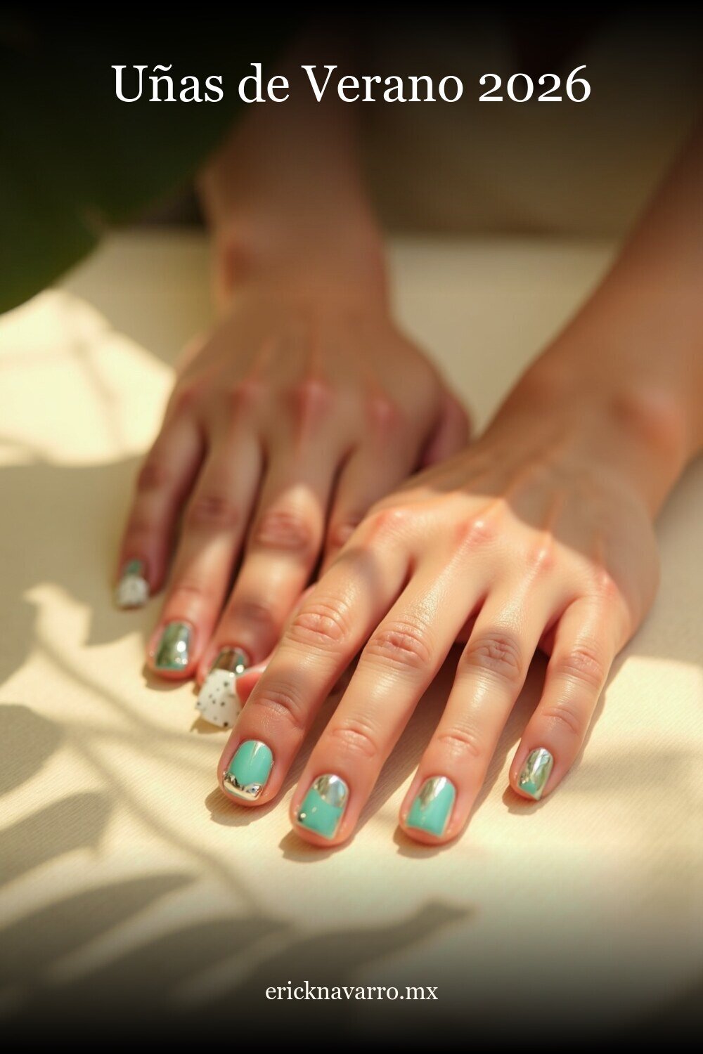 Uñas Verano 2026 en estilo editorial moderno para inspiración visual en México